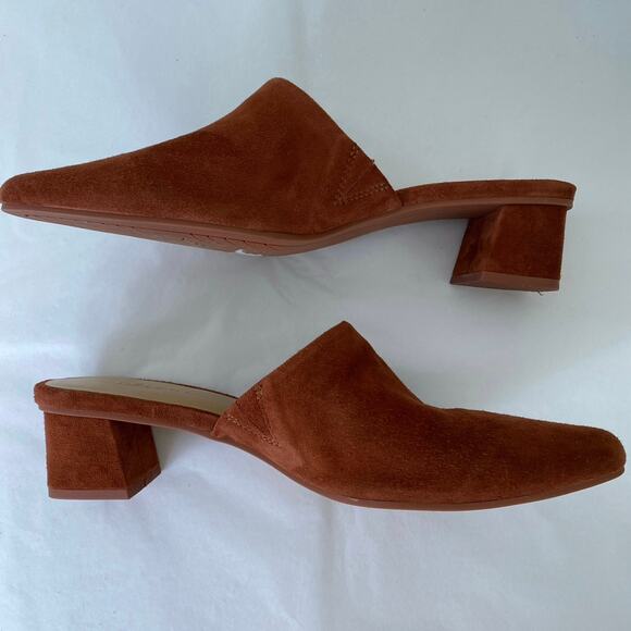 Splendid Lorelei Suede Mule Black Cherry Burgundy Size 8 - Picture 8 of 13